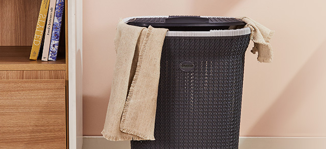 Stylish best buy laundry basket from Amazon with air vents and large capacity
