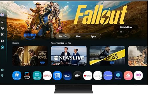 High-end costly premium Samsung OLED 4K Smart TV with Dolby Atmos and 144Hz