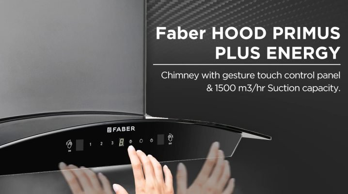 Faber wall mounted chimney with auto clean and 1500 m³/hr suction under 15000